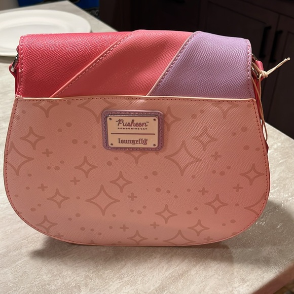 NWT Loungefly Pusheen Unicorn Ombré Chain Strap Crossbody Bag - Picture 10 of 11